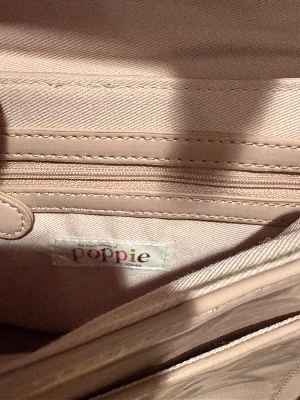 Pretty in Pink Patent Crossbody Purse by Poppie Jones